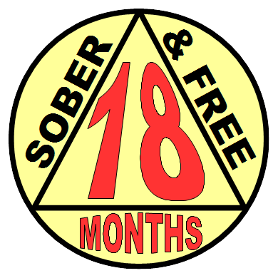 18 months clean and sober