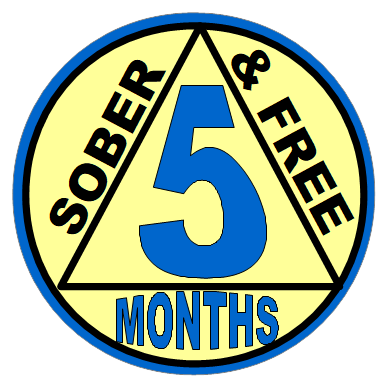 5 months clean and sober