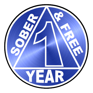 1 year clean and sober