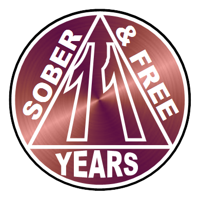 11 years clean and sober
