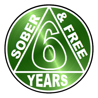 6 years clean and sober