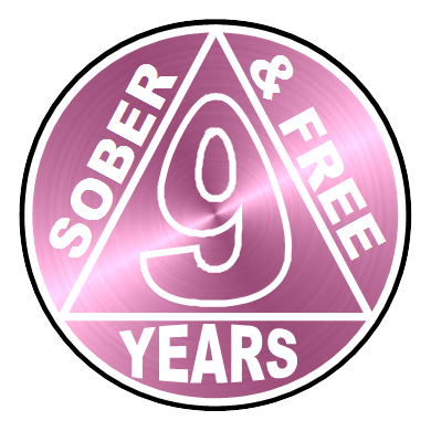 9 years clean and sober