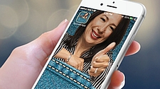 Photo of Pocket Sponsor App on phone.